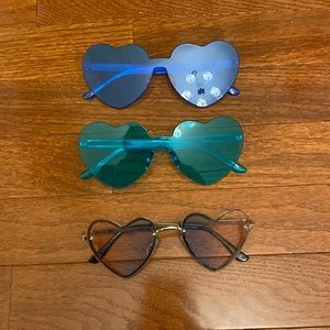 Three heart sunglasses